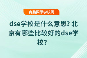 dse學校是什么意思？北京有哪些比較好的dse學校？