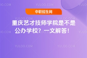 重慶藝才技師學院是不是公辦學校？一文解答！