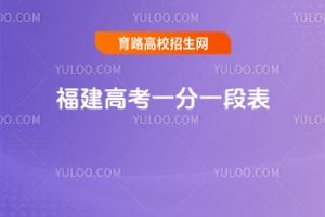 2025年福建高考一分一段表，附低分考生攻略